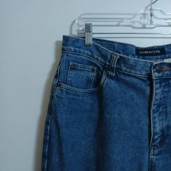 Bill Blass vintage mom jeans sz 14 straight leg medium wash 90s jeans Y2K - Picture 2 of 10